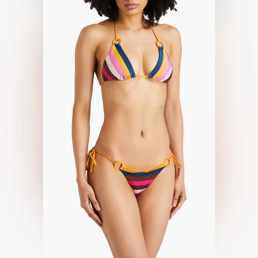 Zimmerman striped triangle bathing suit - Picture 1 of 3